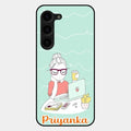 creator-girl-glossy-metal-case-cover-for Samsung Galaxy S23 Plus 5G