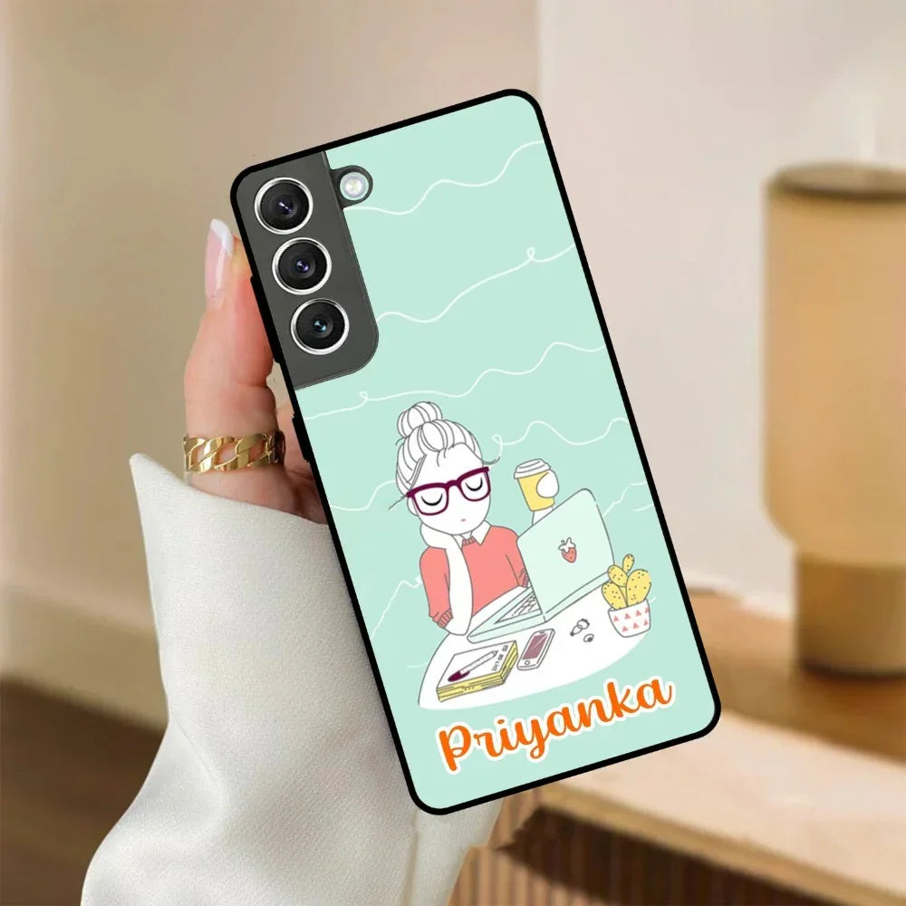 Creator Girl Glossy Metal Case Cover For Samsung - ShopOnCliQ