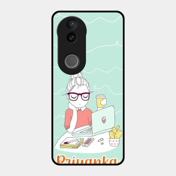 creator-girl-glossy-metal-case-cover-for Vivo T4R 5G