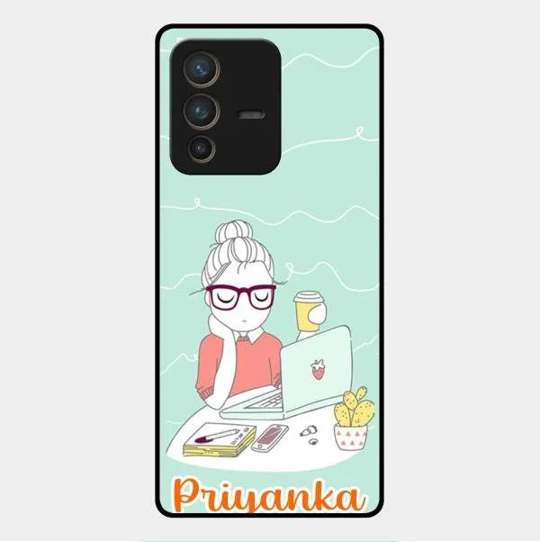 creator-girl-glossy-metal-case-cover-for Vivo V23 Pro 5G