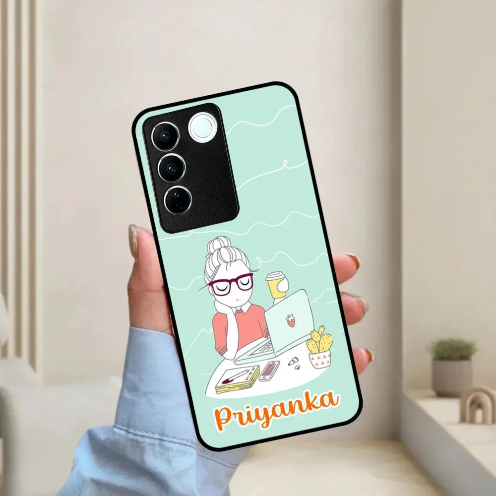 Creator Girl Glossy Metal Case Cover For Vivo - ShopOnCliQ