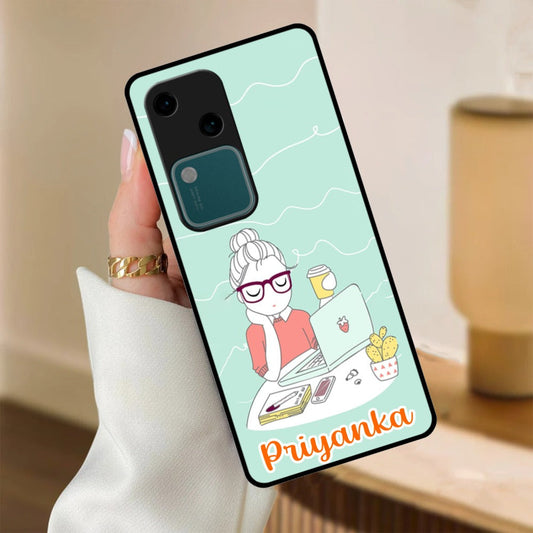 Creator Girl Glossy Metal Case Cover For Vivo