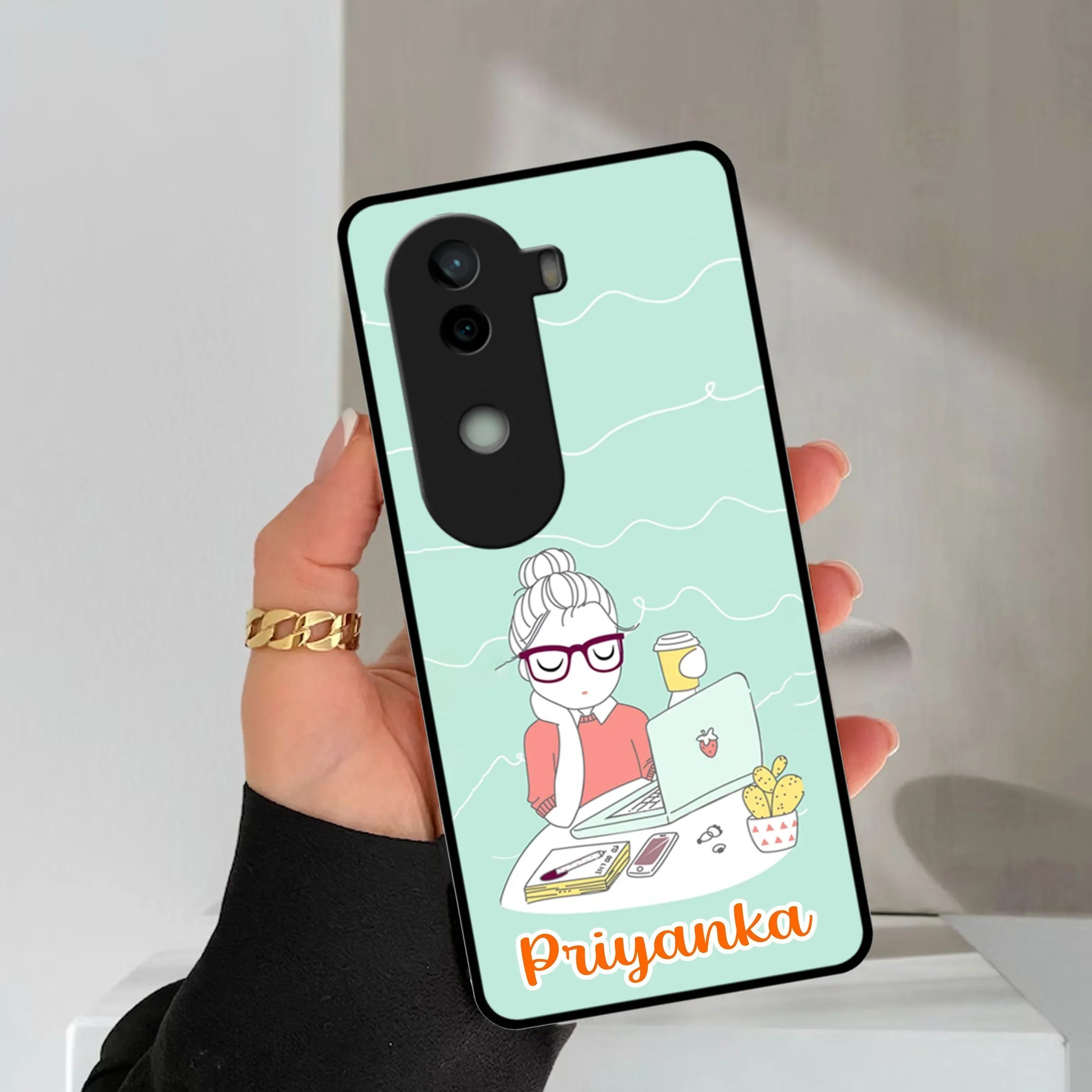 Creator Girl Glossy Metal Case Cover For Vivo - ShopOnCliQ