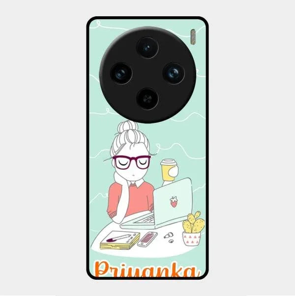 creator-girl-glossy-metal-case-cover-for Vivo X100 Pro 5G