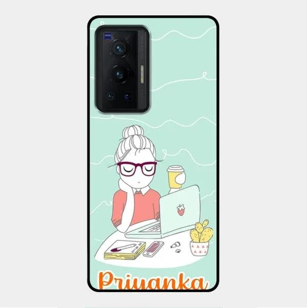 creator-girl-glossy-metal-case-cover-for Vivo X70 Pro 5G
