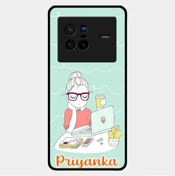 creator-girl-glossy-metal-case-cover-for Vivo X80 5G