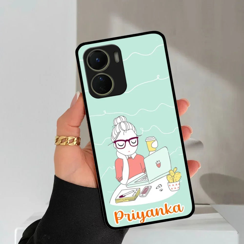 Creator Girl Glossy Metal Case Cover For Vivo - ShopOnCliQ