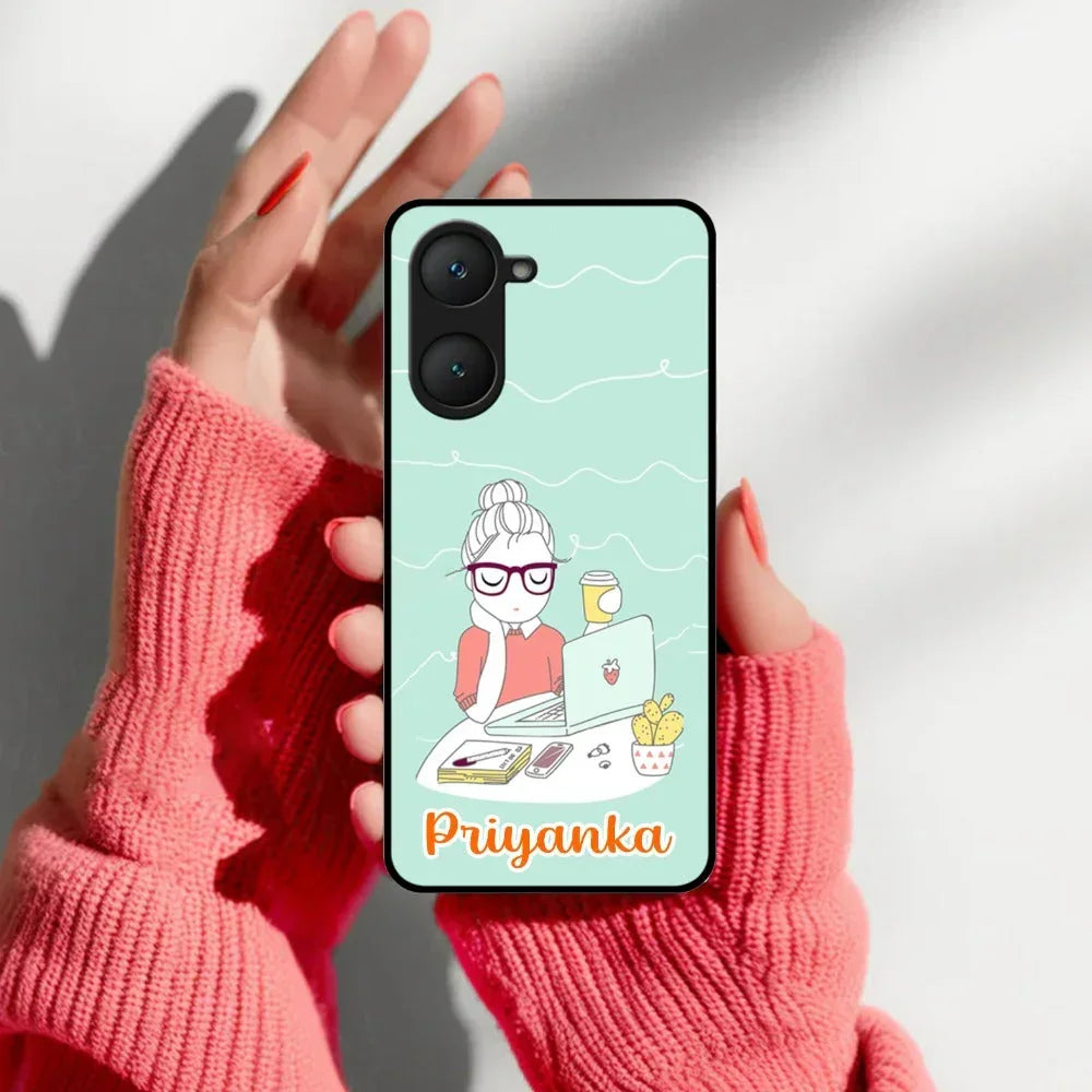 Creator Girl Glossy Metal Case Cover For Vivo - ShopOnCliQ