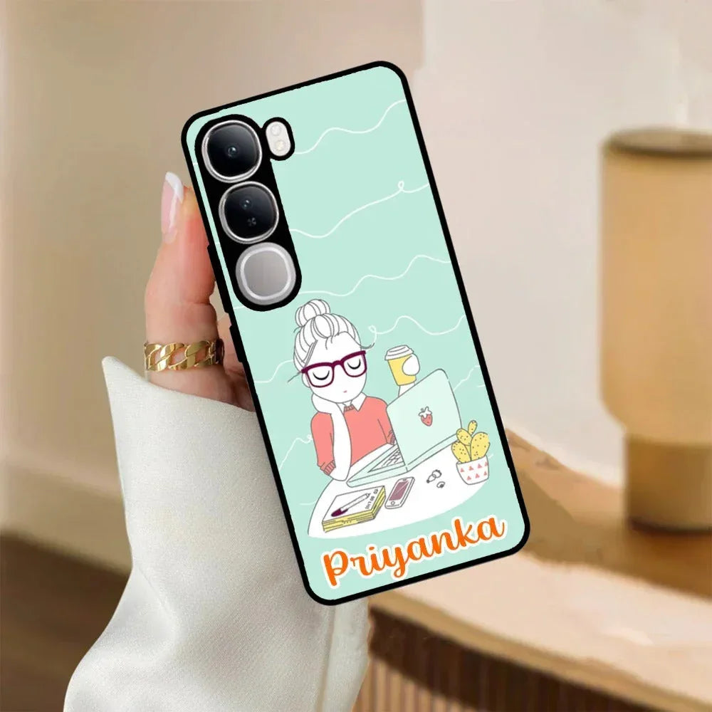 Creator Girl Glossy Metal Case Cover For Vivo - ShopOnCliQ