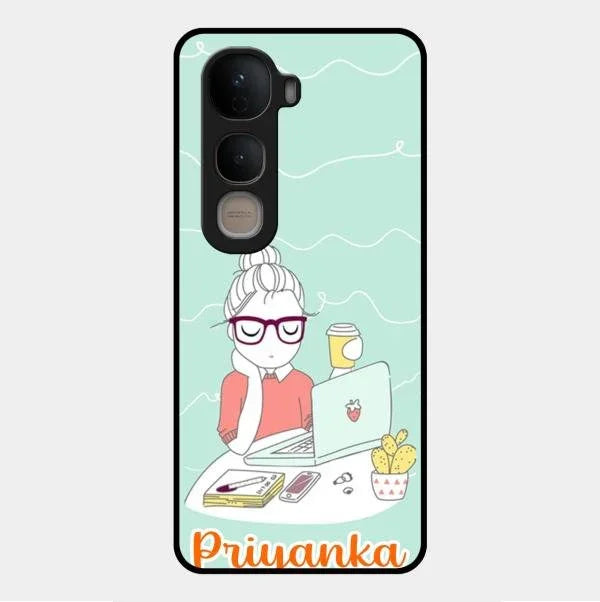 creator-girl-glossy-metal-case-cover-for Vivo Y400 5G