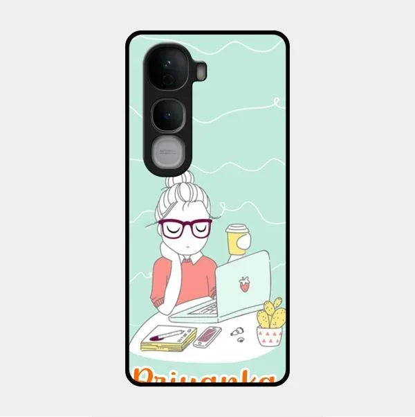 creator-girl-glossy-metal-case-cover-for Vivo Y400 Pro 5G