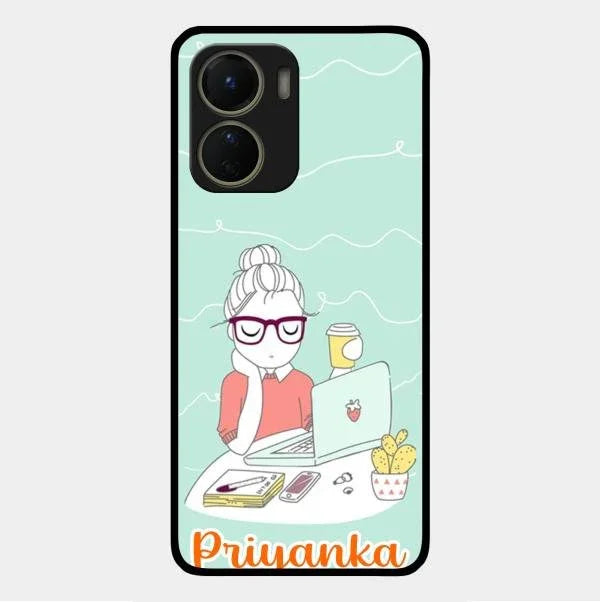 creator-girl-glossy-metal-case-cover-for Vivo Y56 5G