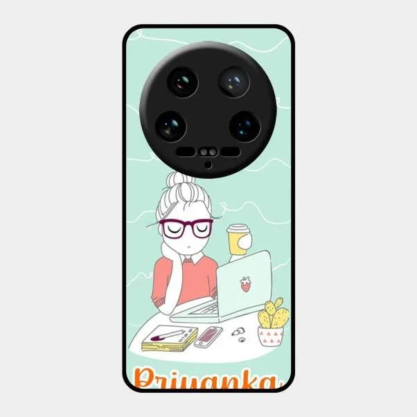creator-girl-glossy-metal-case-cover-for Xiaomi 14 Ultra