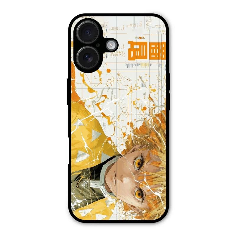 Crybaby Hero Glass Case Cover For iPhone 16 Plus