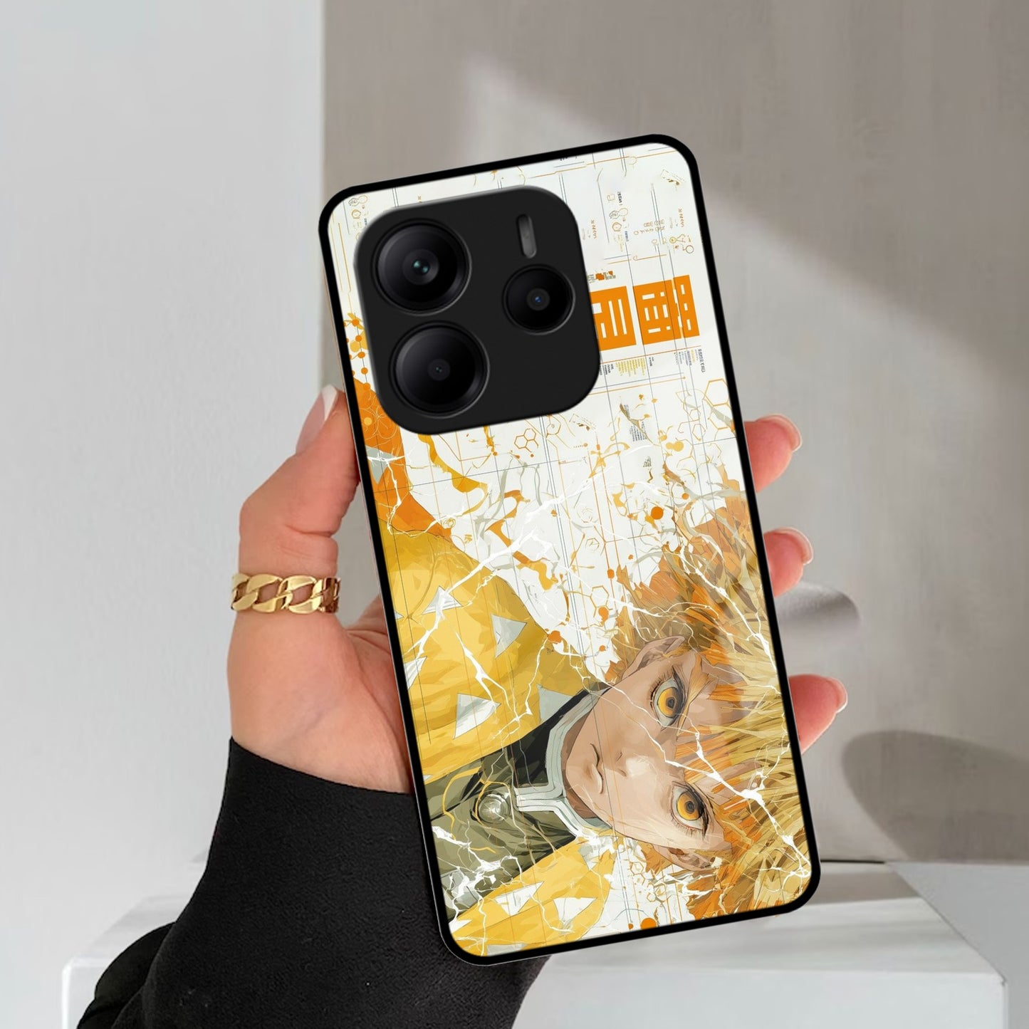 Crybaby Hero Glass Case Cover For Redmi