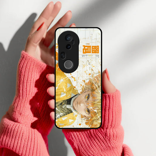 Crybaby Hero Glass Case Cover For Vivo