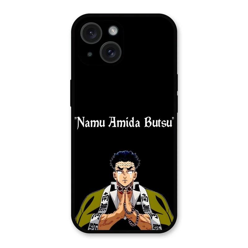 Crying Monk Glass Case Cover For iPhone 15