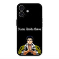 Crying Monk Glass Case Cover For iPhone 17