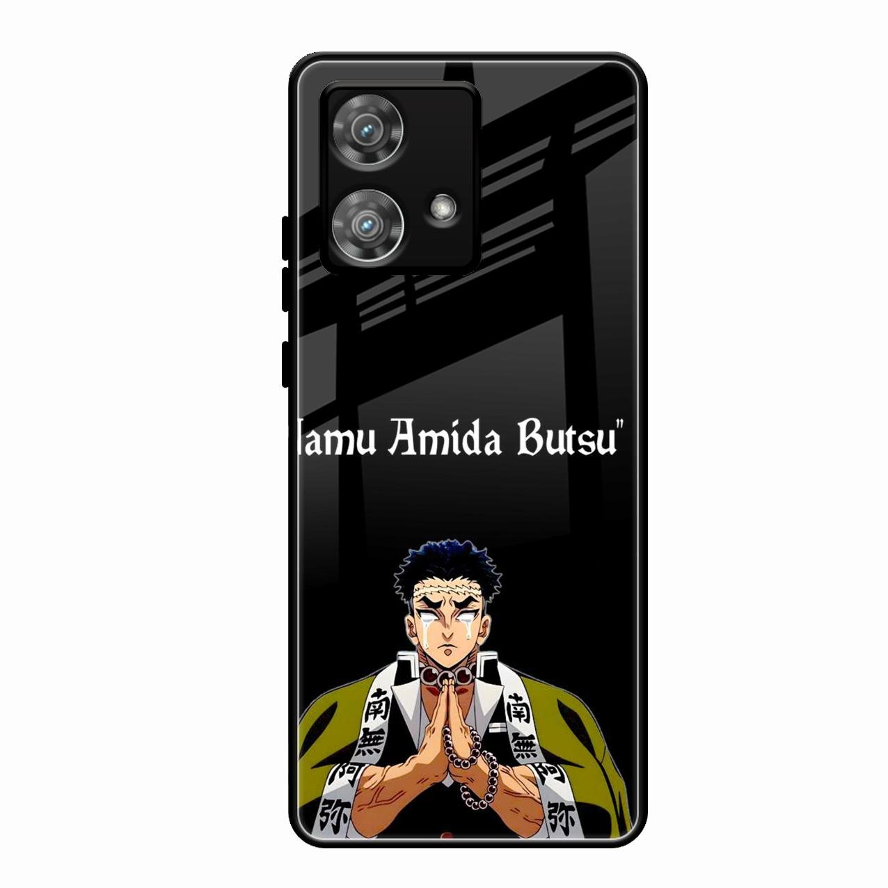 Crying Monk Glass Case Cover For Motorola Edge 40 5G