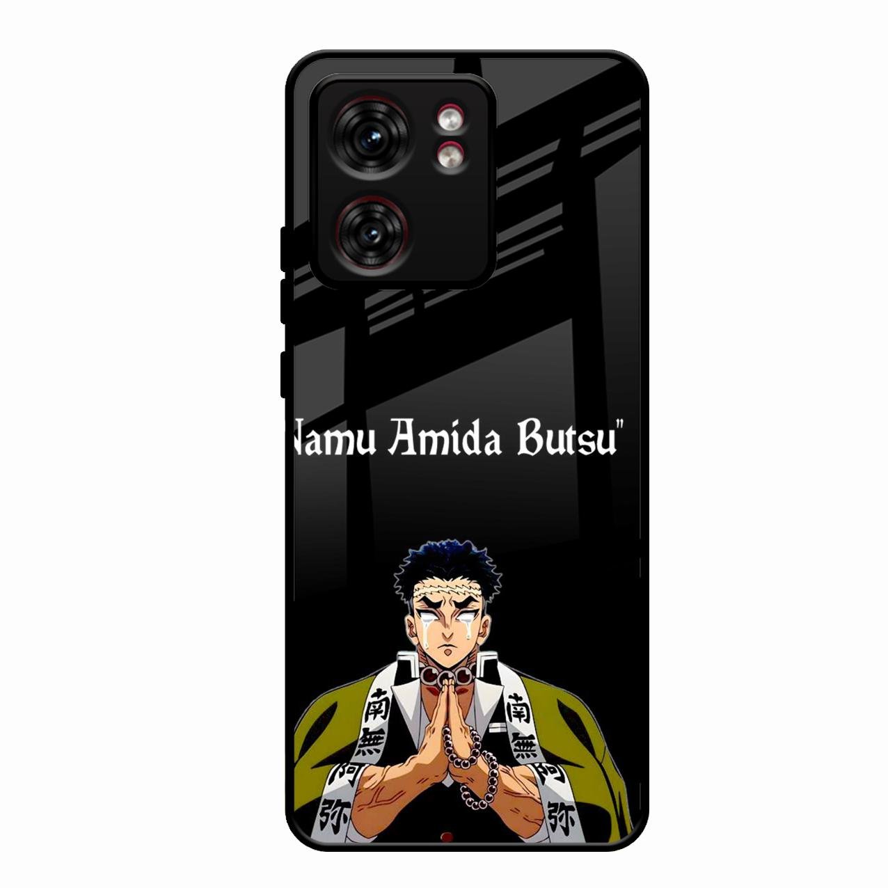 Crying Monk Glass Case Cover For Motorola Edge 40