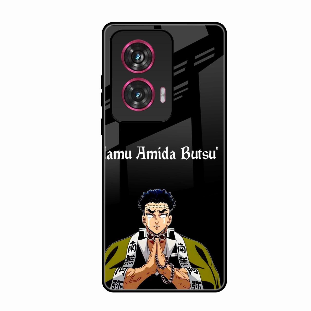 Crying Monk Glass Case Cover For Motorola Edge 50 Fusion 5G