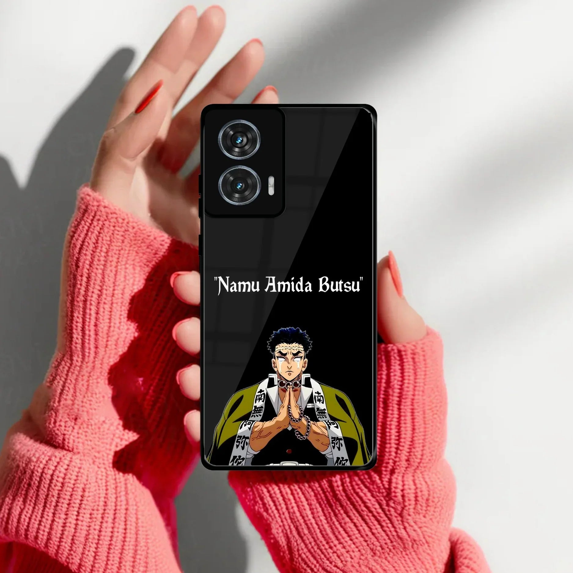 Crying Monk Glass Case Cover For Motorola - ShopOnCliQ