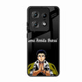 Crying Monk Glass Case Cover For Motorola Edge 50 Pro