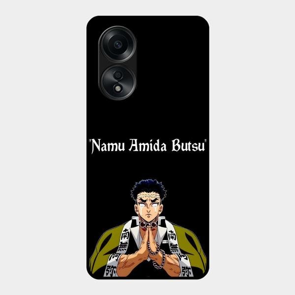 Crying Monk Glass Case Cover For Oppo A58
