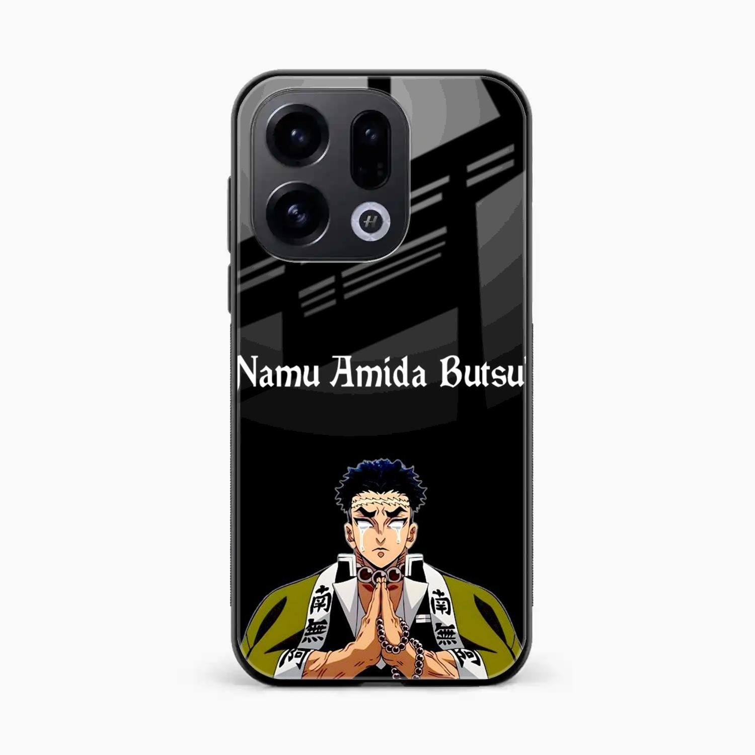 Crying Monk Glass Case Cover For Oppo Find X9 5G