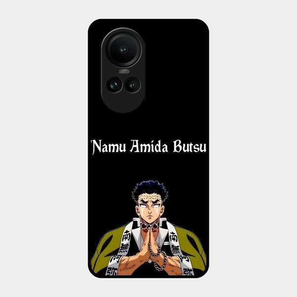 Crying Monk Glass Case Cover For Oppo Reno 10 5G