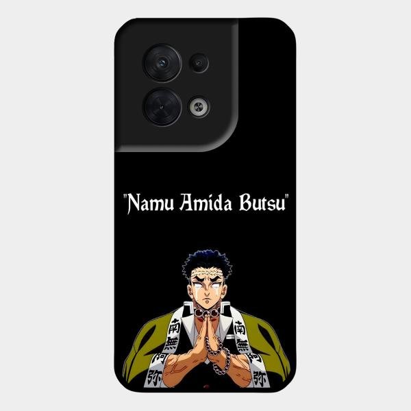 Crying Monk Glass Case Cover For Oppo Reno 8 5G