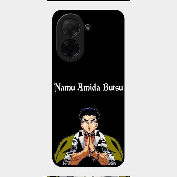 Crying Monk Glass Case Cover For Poco C71