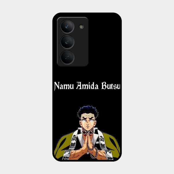 Crying Monk Glass Case Cover For Realme 14X 5G