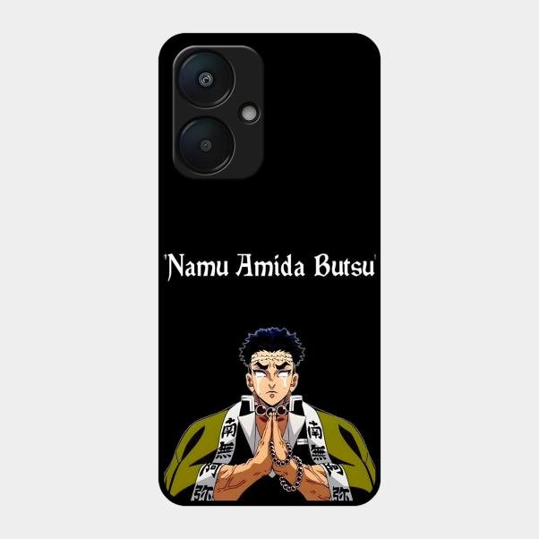 Crying Monk Glass Case Cover For Redmi 13C 5G