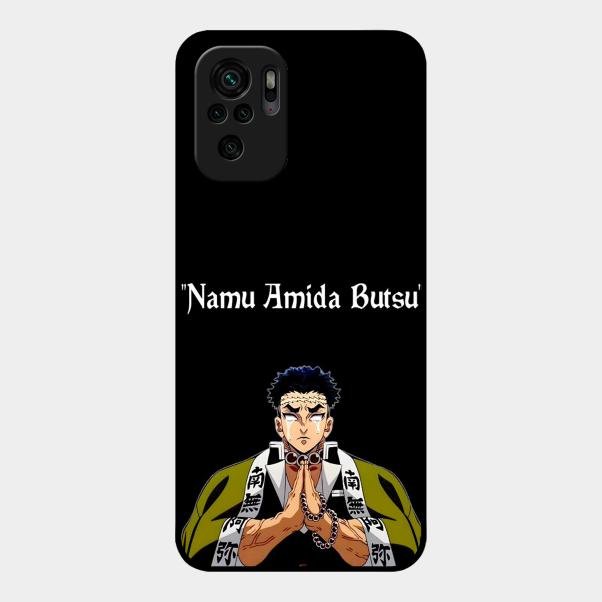 Crying Monk Glass Case Cover For Redmi Note 10
