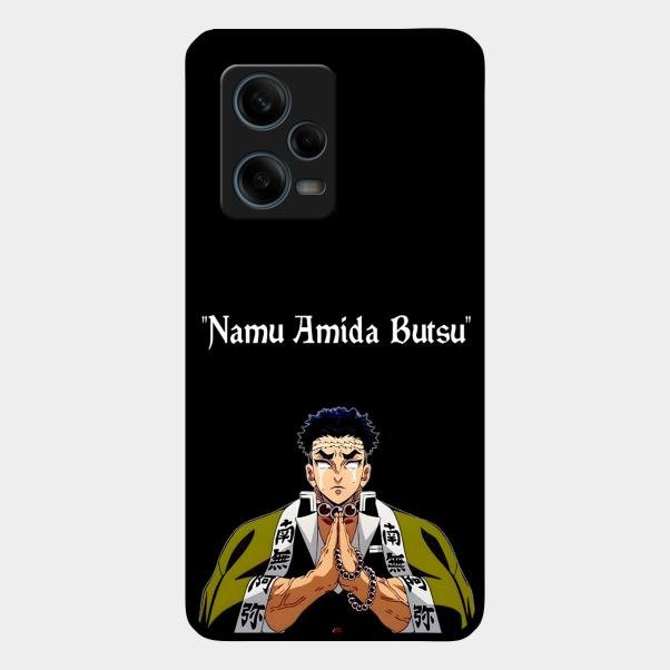 Crying Monk Glass Case Cover For Redmi Note 12 Pro 5G