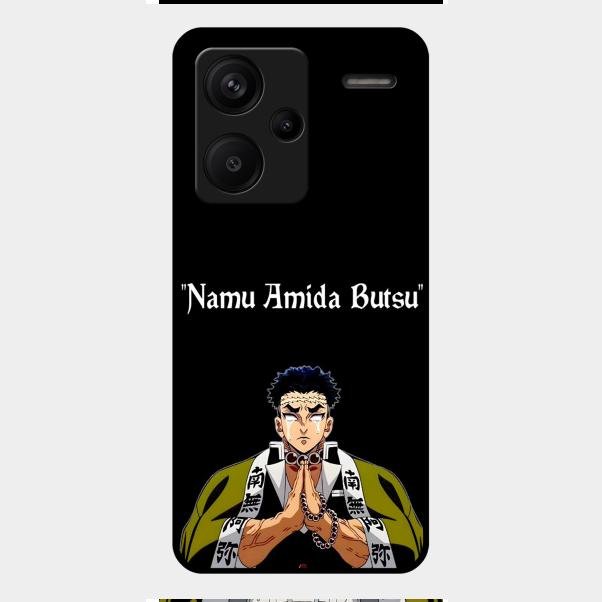 Crying Monk Glass Case Cover For Redmi Note 13 Pro Plus 5G