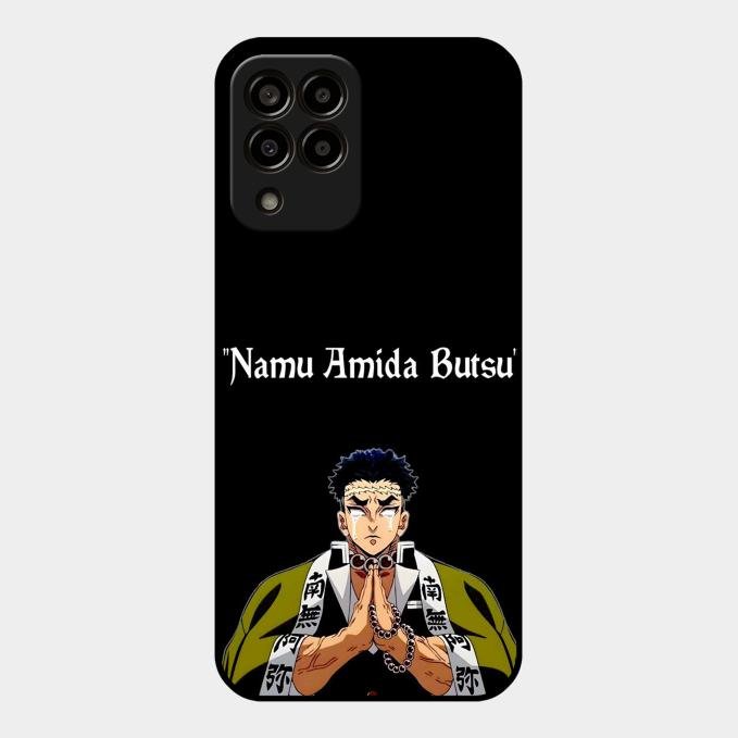 Crying Monk Glass Case Cover For Samsung Galaxy M33 5G