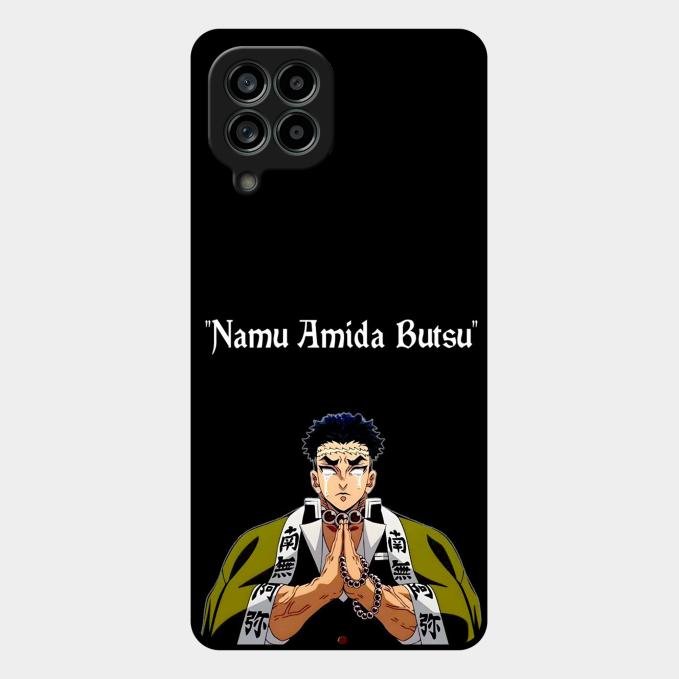 Crying Monk Glass Case Cover For Samsung Galaxy M53 5G