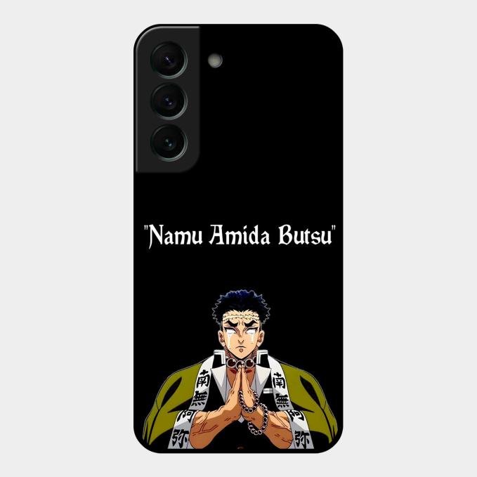 Crying Monk Glass Case Cover For Samsung Galaxy S22 Plus 5G