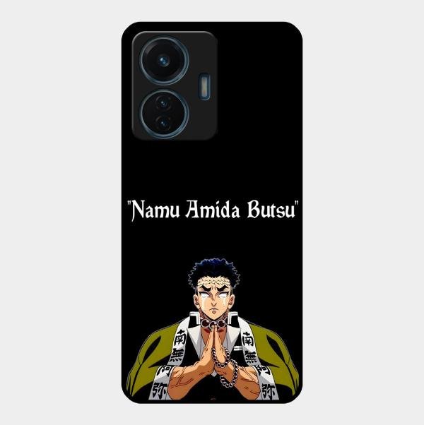 Crying Monk Glass Case Cover For Vivo T1 44W 4G