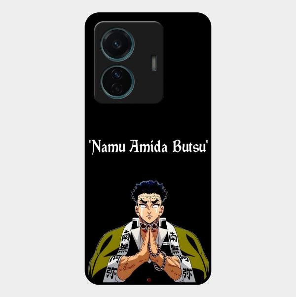 Crying Monk Glass Case Cover For Vivo T1 Pro 5G