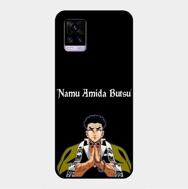 Crying Monk Glass Case Cover For Vivo V20