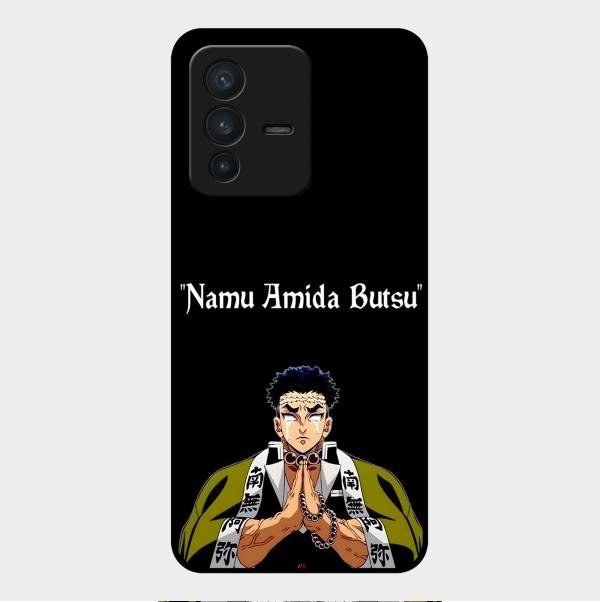 Crying Monk Glass Case Cover For Vivo V23 5G