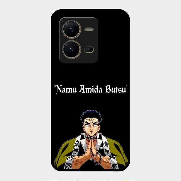 Crying Monk Glass Case Cover For Vivo V25 5G