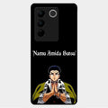 Crying Monk Glass Case Cover For Vivo V27 5G