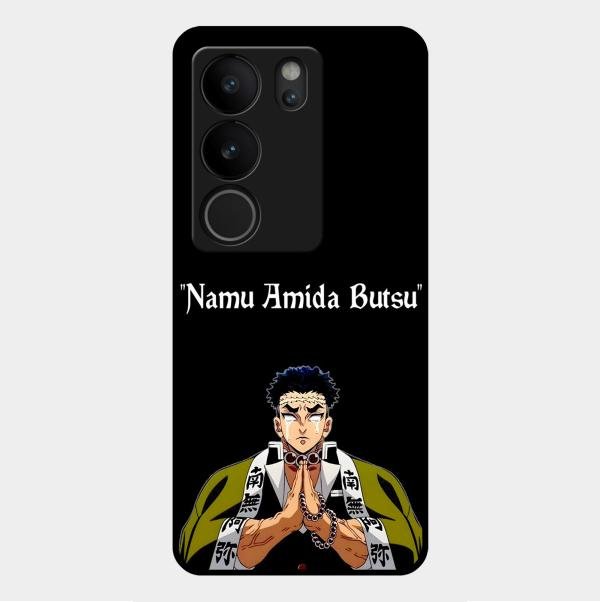 Crying Monk Glass Case Cover For Vivo V29 5G