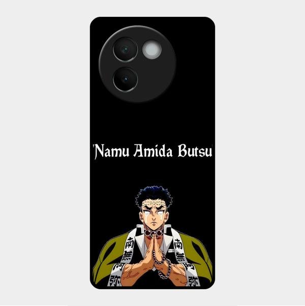 Crying Monk Glass Case Cover For Vivo V30E 5G