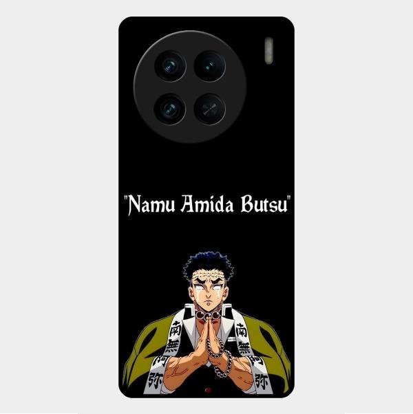 Crying Monk Glass Case Cover For Vivo X90 Pro 5G