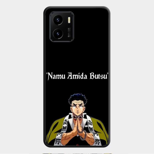 Crying Monk Glass Case Cover For Vivo Y01